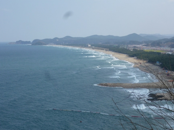 한재에서 바라본 남쪽 해변 /김현민