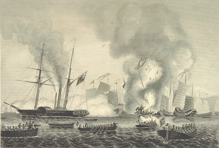 1841년 천비 해전에서의 네메시스호 /위키피디아