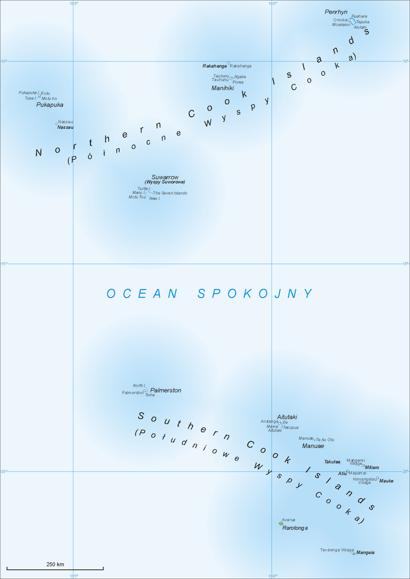 쿡 제도의 섬들 /위키피디아
