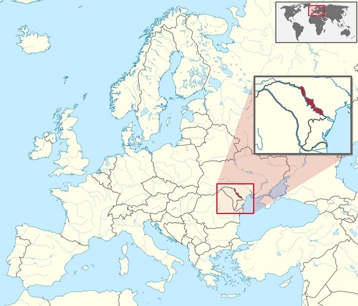 트란스니스트리아 위치 /위키피디아