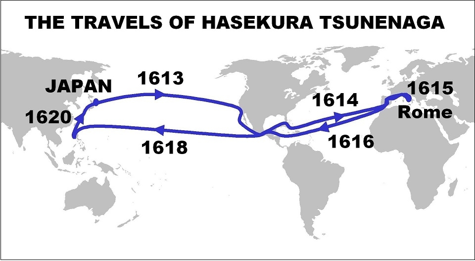 하세쿠라 쓰네나가의 행해도 /위키피디아