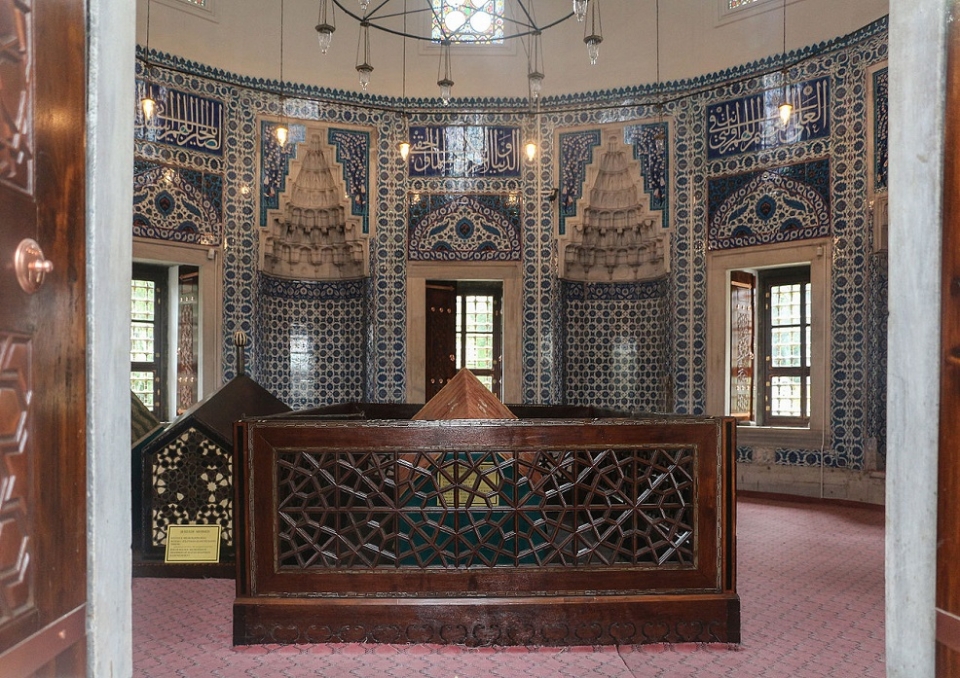 이스탄불 슐레이마니예 모스크에 마련된 록셀라나 무덤 /위키피디아