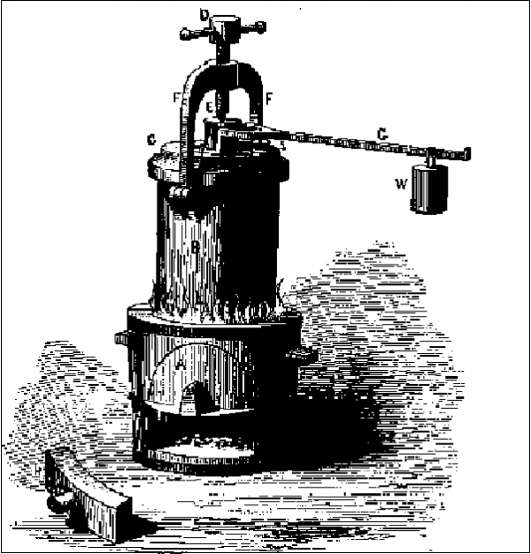 데니스 파팽이 1679년에 개발한 증기기관 /위키피디아