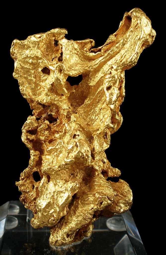 호주 밸러렛에서 발견된 금덩어리(7.4x4.4x2.3cm) /위키피디아