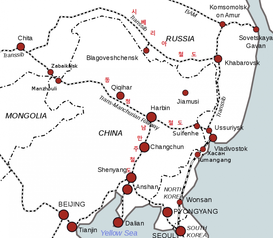 동청철도와 남만주철도 /위키피디아