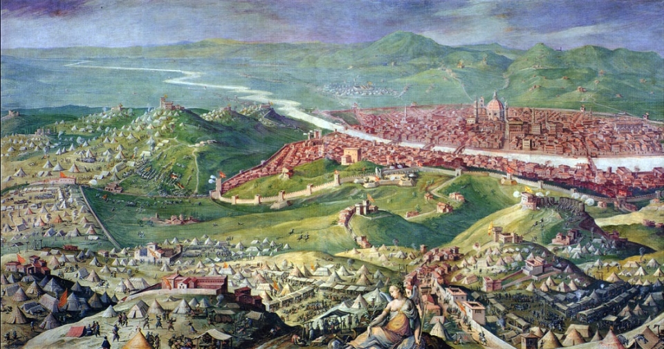1530년 피렌체 포위 공성전 /위키피디아