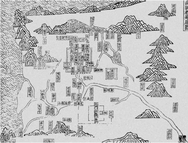 동진의 수도 건업 지도 /위키피디아