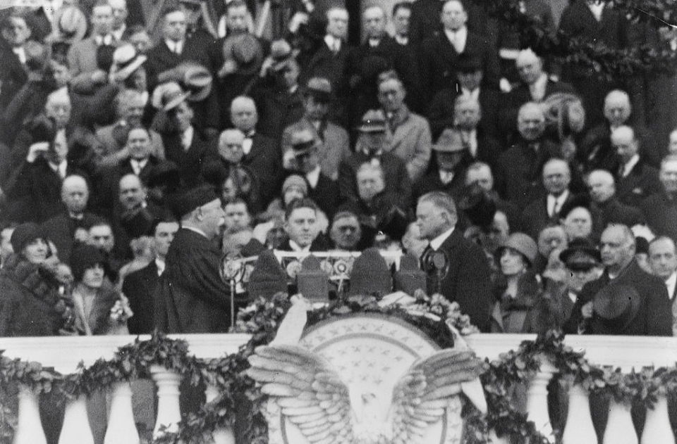 1929년 3월 4일 허버트 후버 대통령 취임식 /위키피디아