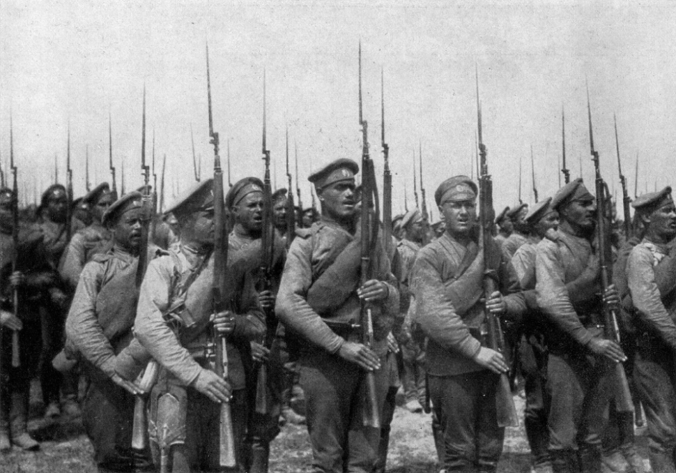 모산나강 소총으로 무장한 1차대전시 러시아 황제군 /위키피디아