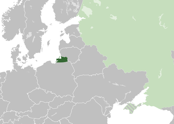 칼리닌그라드의 위치 /위키피디아