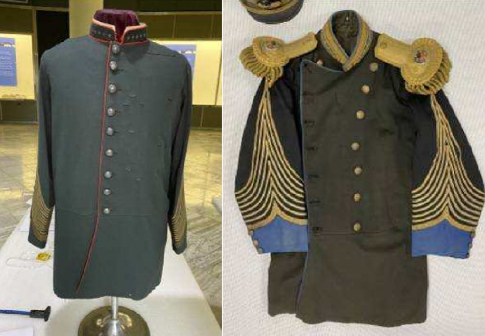 대한제국 군복 (왼쪽은 대원수 상복, 오른쪽은 참장 예복) /문화재청