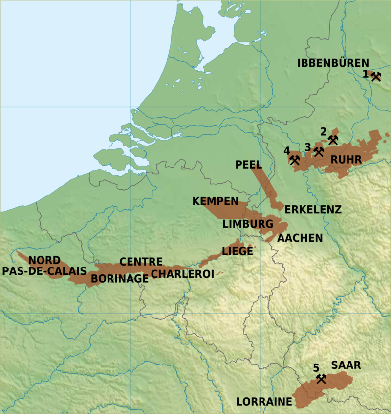 중부유럽의 석탄산지 /위키피디아