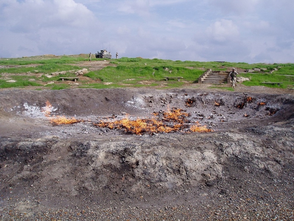 이라크 바바 구르구르의 영춴한 불꽃 /위키피디아