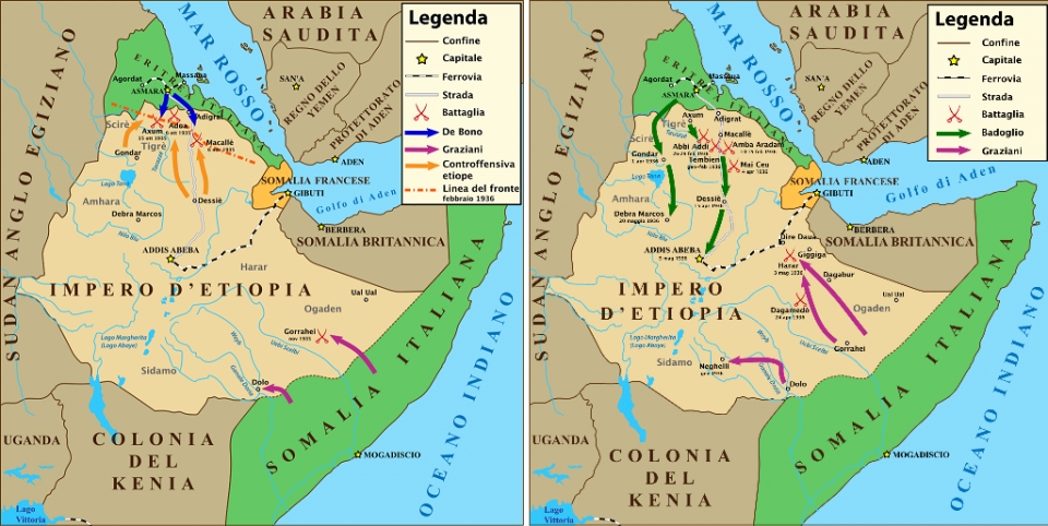 1935~1936년 이탈리아의 에티오피아 침공 /위키피디아