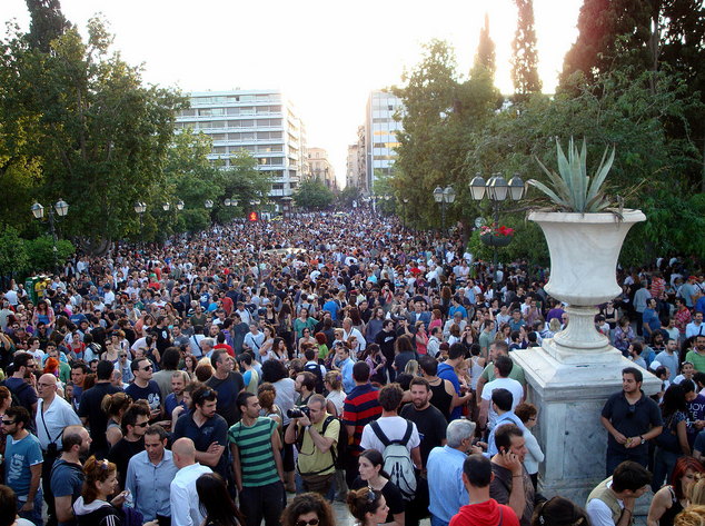 2011년 5월 25일 긴축정책에 반대하는 그리스의 시위 /위키피디아