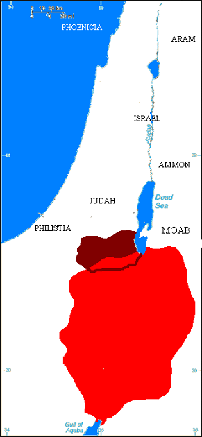 에돔 왕국의 위치 /위키피디아