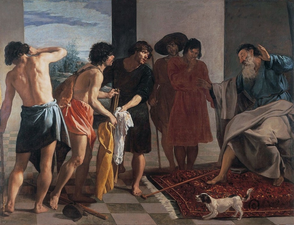 형제들이 피묻은 요셉의 옷을 아버지 야곱에게 보이고 있다. (Diego Velázquez, 1630) /위키피디아