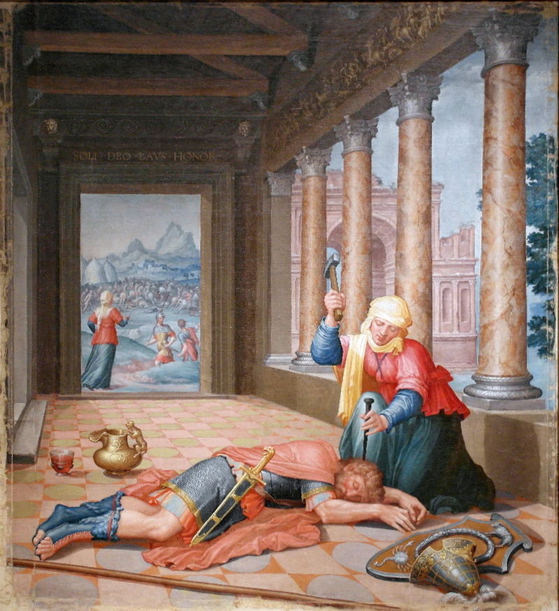 야엘이 시스라를 죽이고 있다. (1530–35, Lambert Lombard) /위키피디아