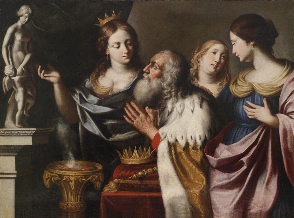 솔로몬왕과 부인들 (Giovanni Battista Venanzi, 1668) /위키피디아