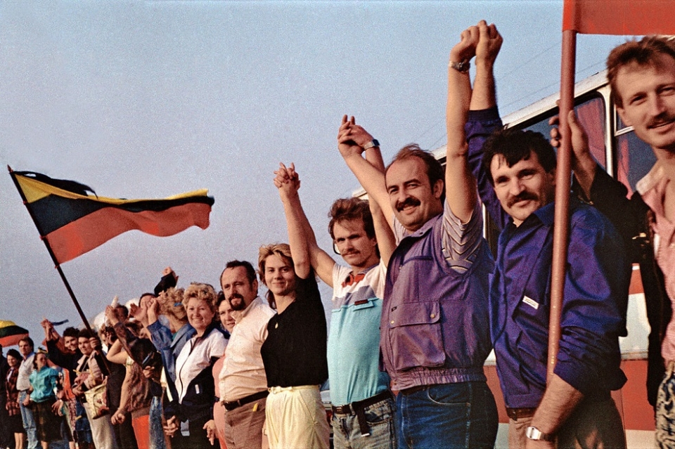 1989년 발트 3국의 인간 띠잇기 운동 /위키피디아