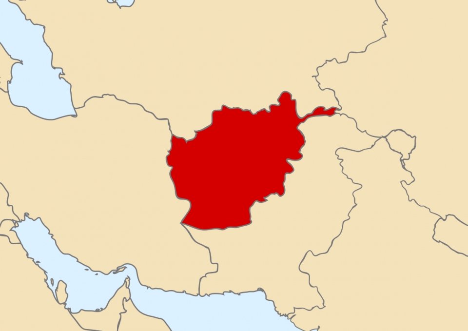 아프가니스탄 위치 /위키피디아