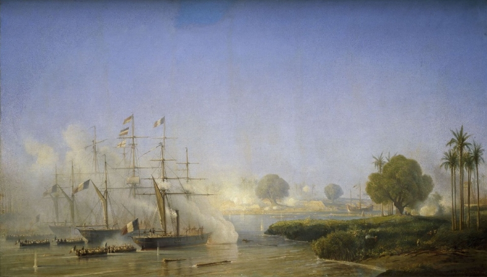 1859년 2월 프랑스군의 사이공 공격 /위키피디아