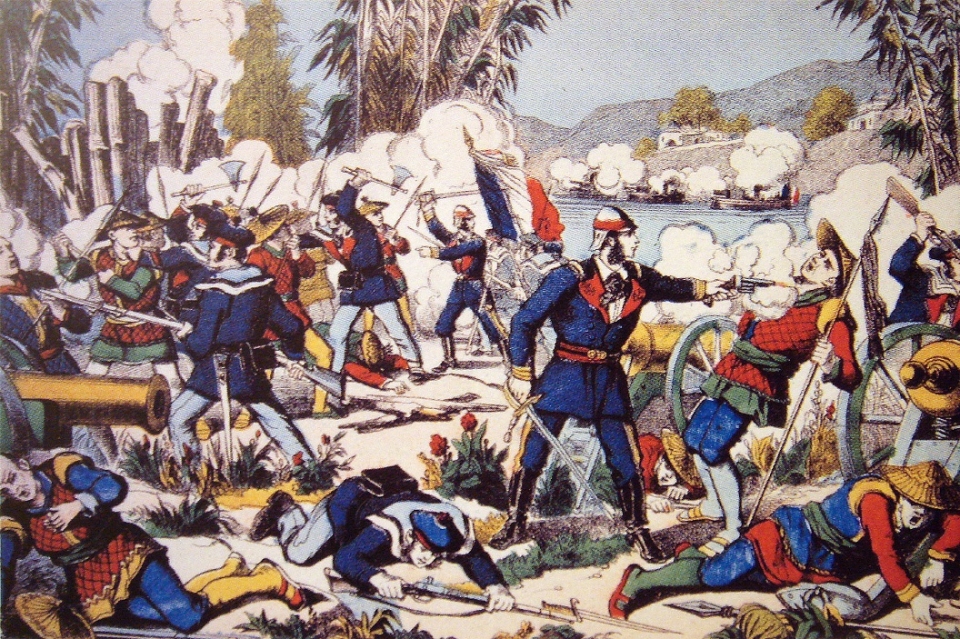 1883년 프랑스군의 베트남 북부 남딘 공격 /위키피디아