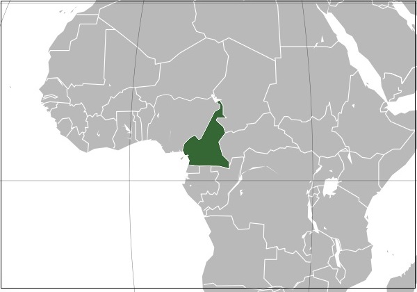 카메룬의 위치 /위키피디아