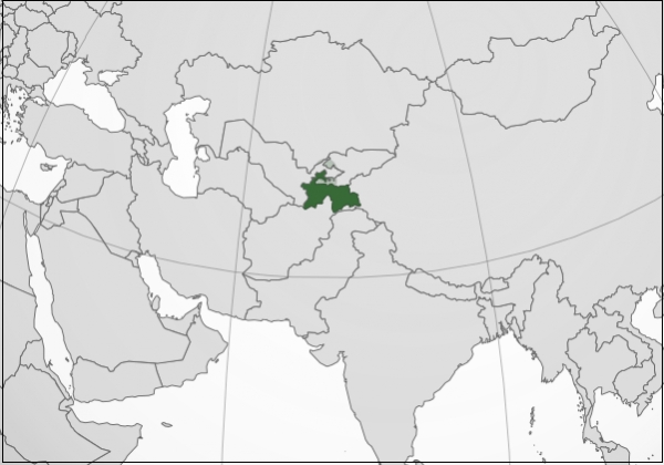 타지키스탄 위치 /위키피디아