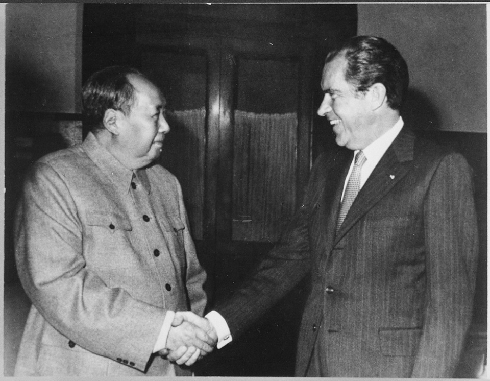 1972년 2월 리처드 닉슨과 마오쩌둥 /위키피디아