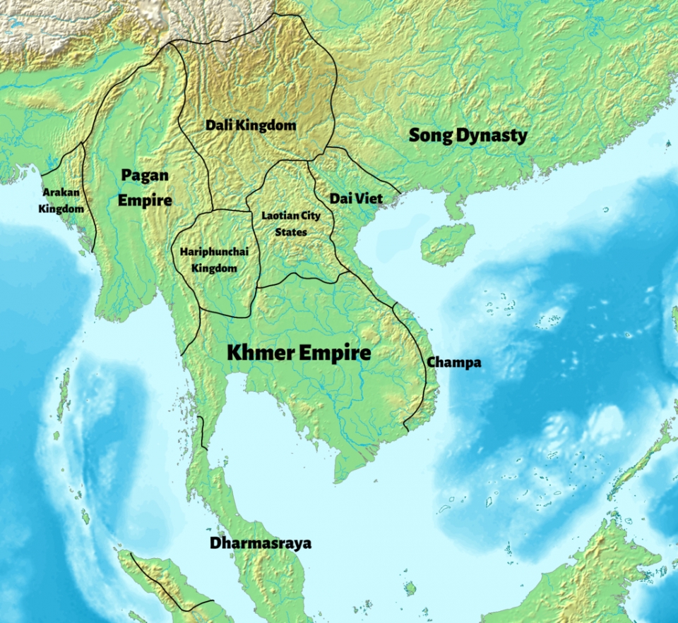 1100년경 동남아시아 /위키피디아