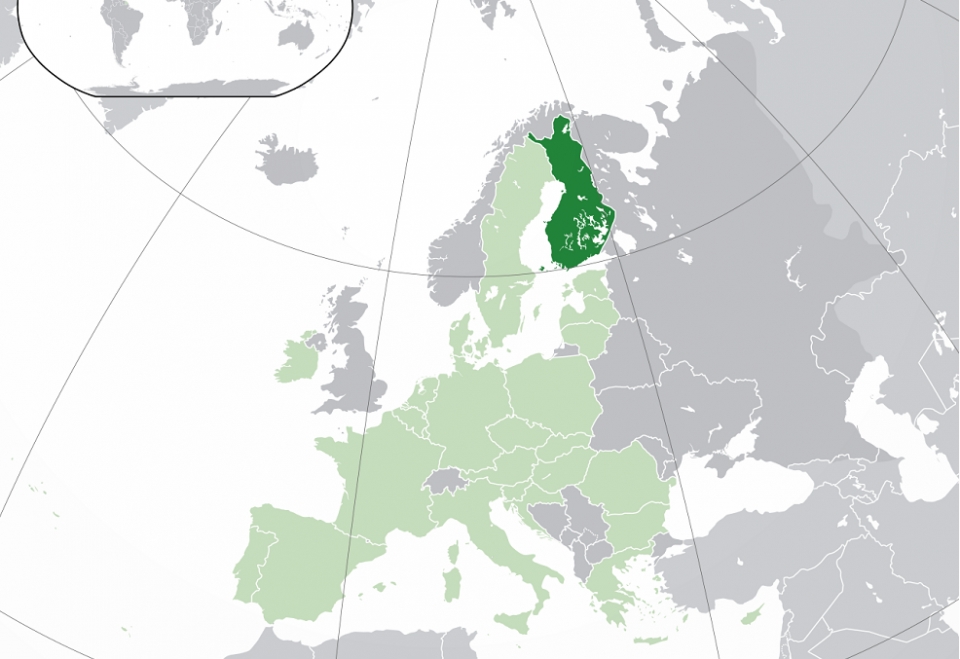 핀란드의 위치 /위키피디아