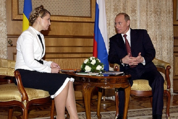 2009년 블라디미르 푸틴 러시아 대통령과 티모셴코 /위키피디아