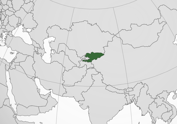 키르기즈스탄의 위치 /위키피디아