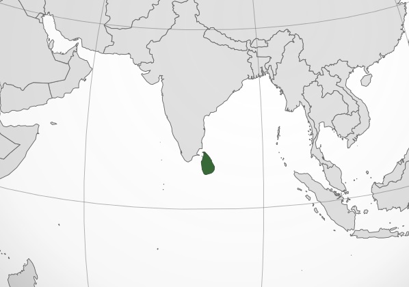 스리랑카의 위치 /위키피디아