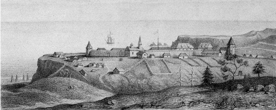 포트 로스의 정착촌(1828년 그림) /위키피디아