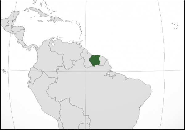 수리남의 위치 /위키피디아