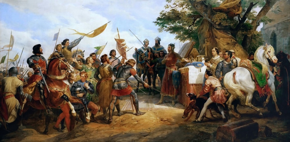 1214년 부빈전투의 전투도 /위키피디아