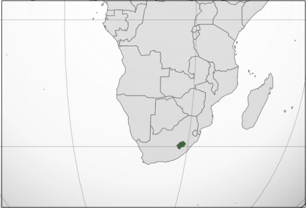 레소토의 위치 /위키피디아