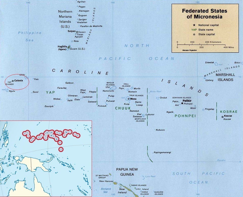 마이크로네시아연방의 섬들 /위키피디아
