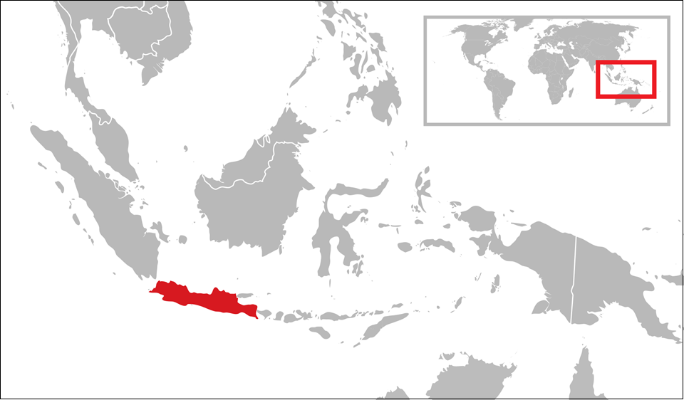 자바 섬의 위치 /위키피디아
