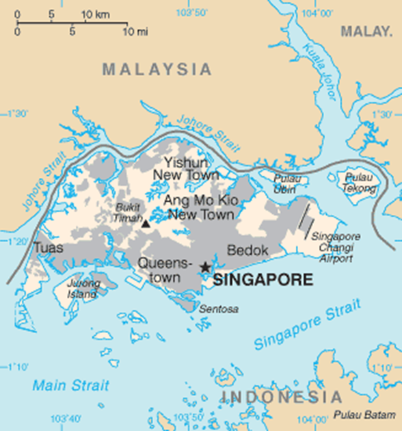 싱가포르의 영토 /브리태니카